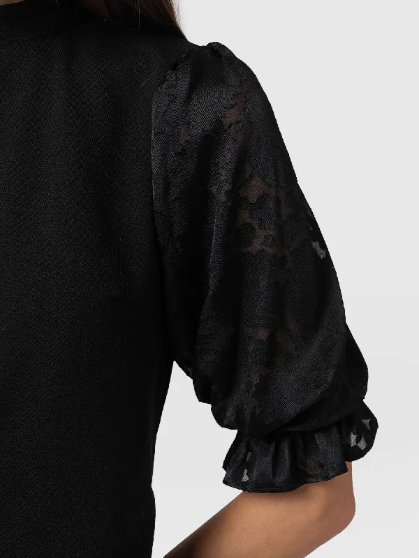 penny-puff-sleeve-top-black-burnout