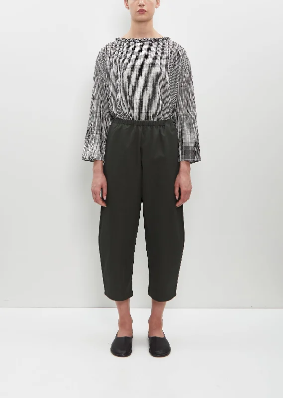 Cotton Gabardine Trousers — Forest