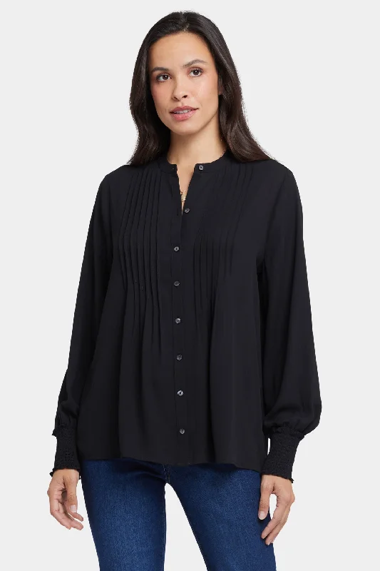 pleated-peasant-blouse-black