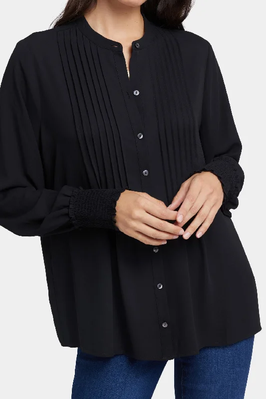 pleated-peasant-blouse-black