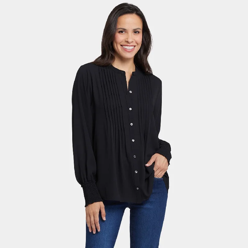 pleated-peasant-blouse-black