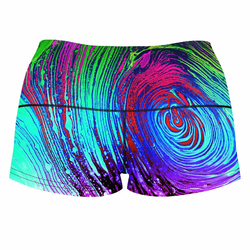 rainbow-vortex-high-waisted-womens-shorts