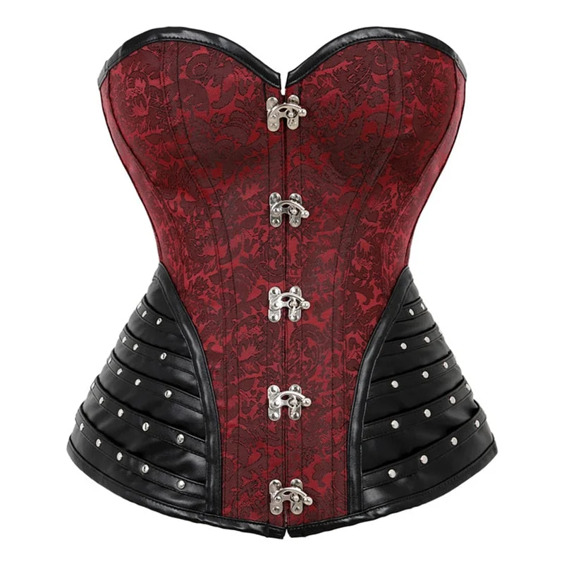 Red Steampunk corset