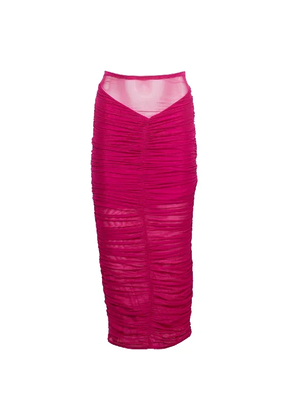 ruched-midi-skirt-magenta