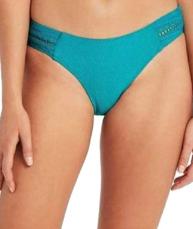 Sea Level Amazing Lace Spliced Hipster Bikini Brief - Seafoam