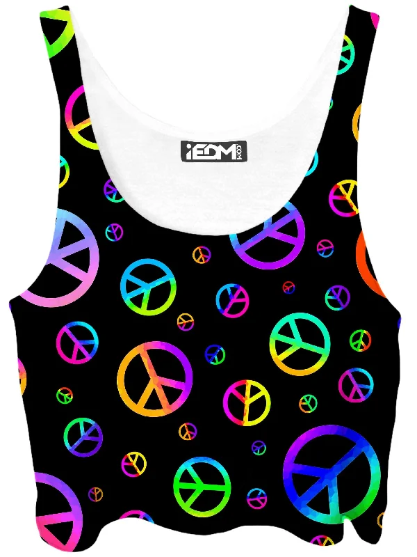 Signs of Peace Crop Top