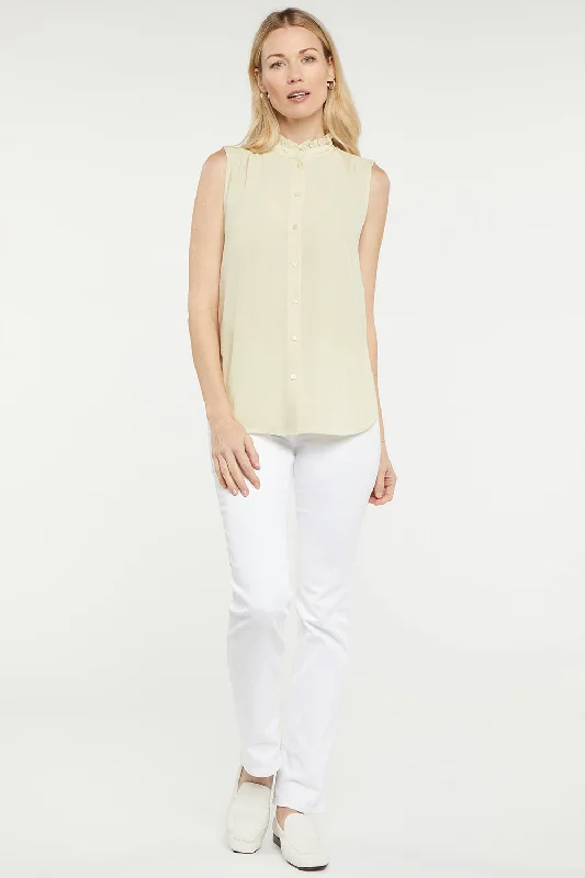 sleeveless-ruffle-neck-blouse-butter