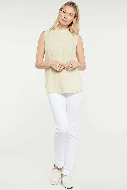 sleeveless-ruffle-neck-blouse-butter