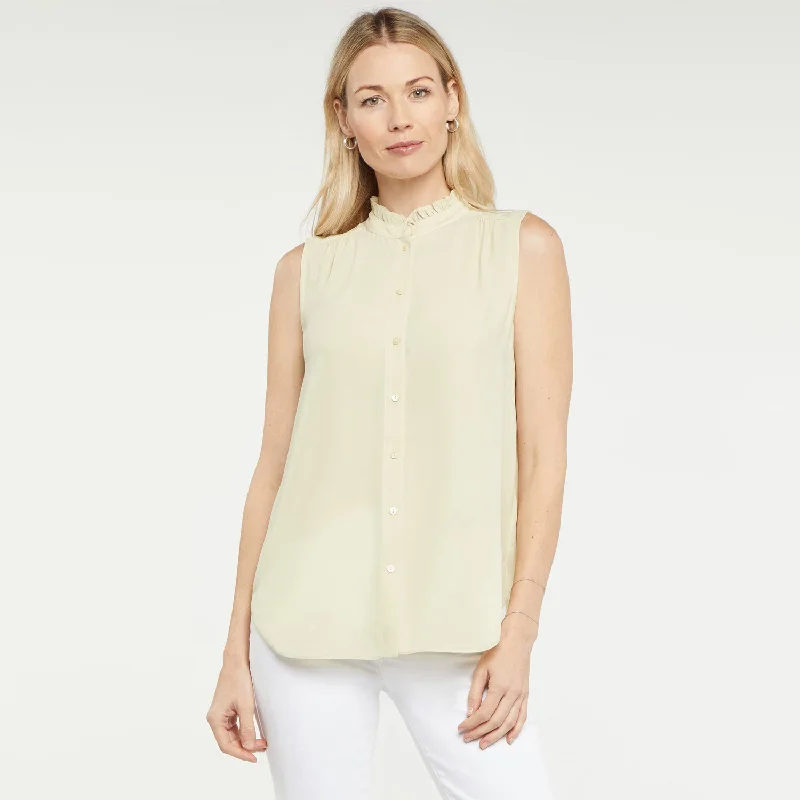 sleeveless-ruffle-neck-blouse-butter