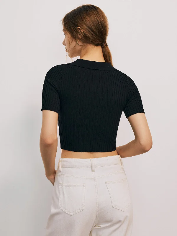 solid-cutout-short-sleeve-top