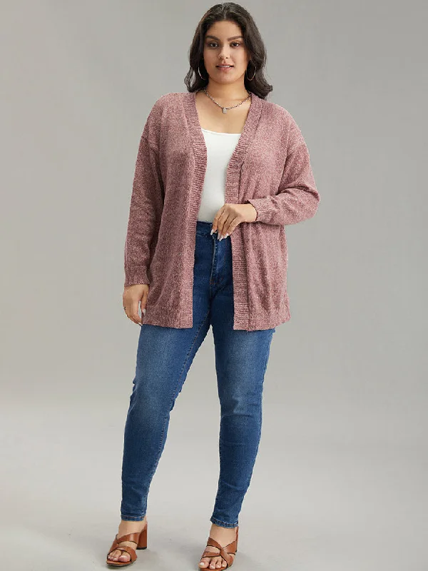 solid-heather-elastic-cuffs-cardigan