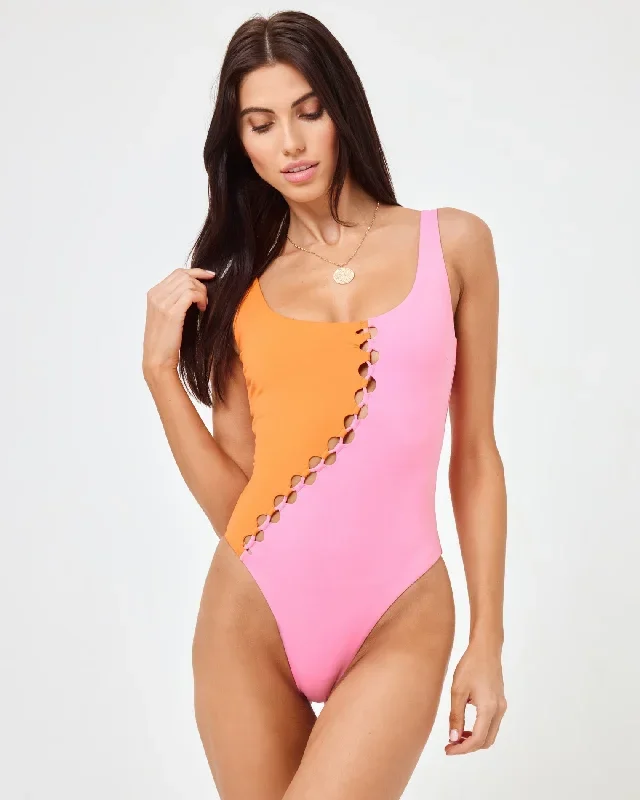 Solstice One Piece Swimsuit - Tangerine-Guava