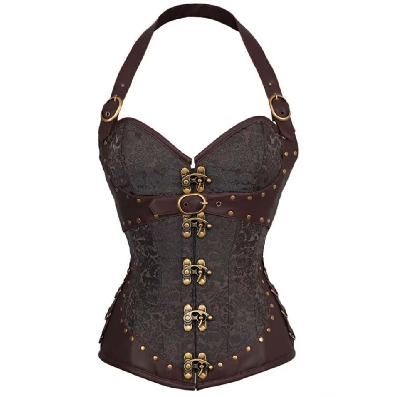 Steampunk jacquard corset with details