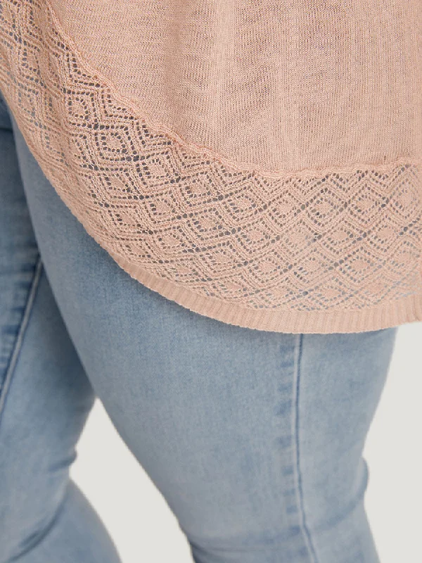 supersoft-essentials-geometric-eyelet-patchwork-arc-collar-cardigan