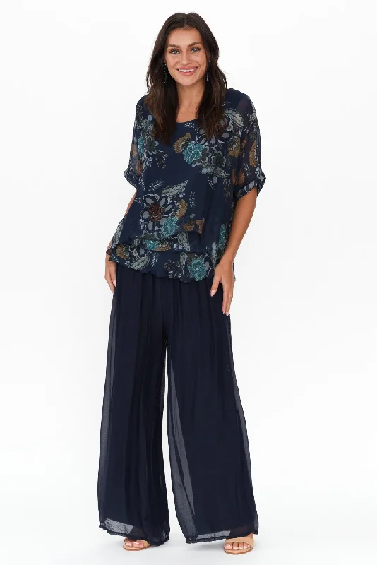 talia-navy-flower-silk-layer-top