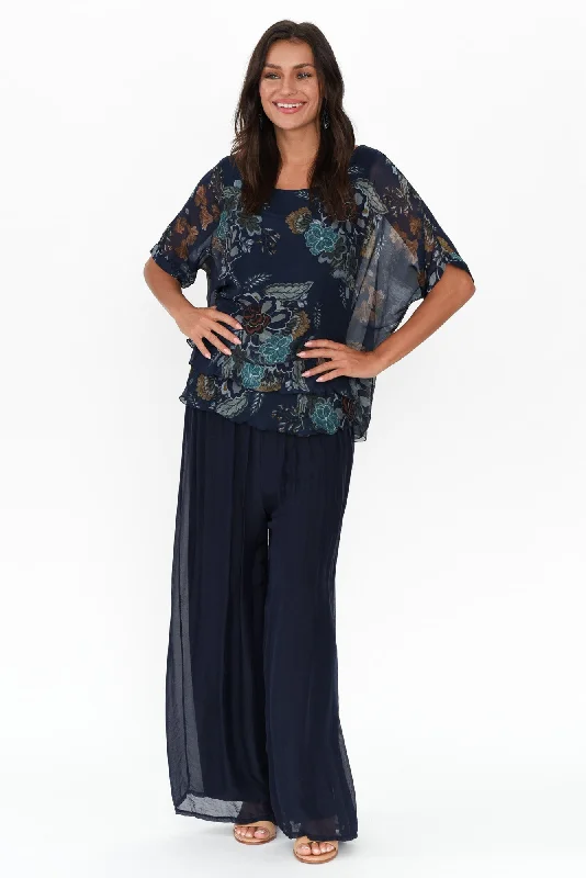 talia-navy-flower-silk-layer-top