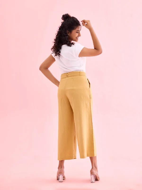 women-solid-light-mustard-linen-mid-rise-culottes