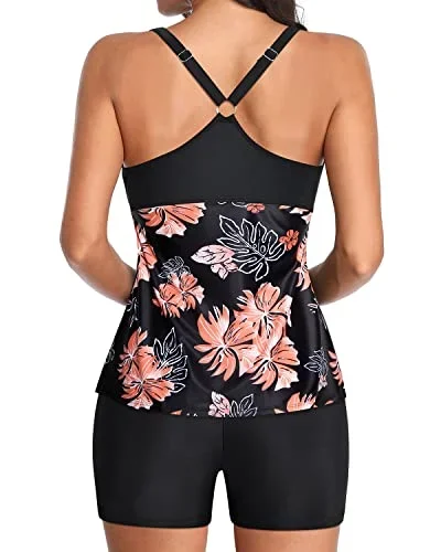 black orange floral1