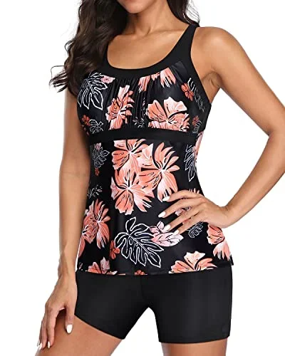 black orange floral1