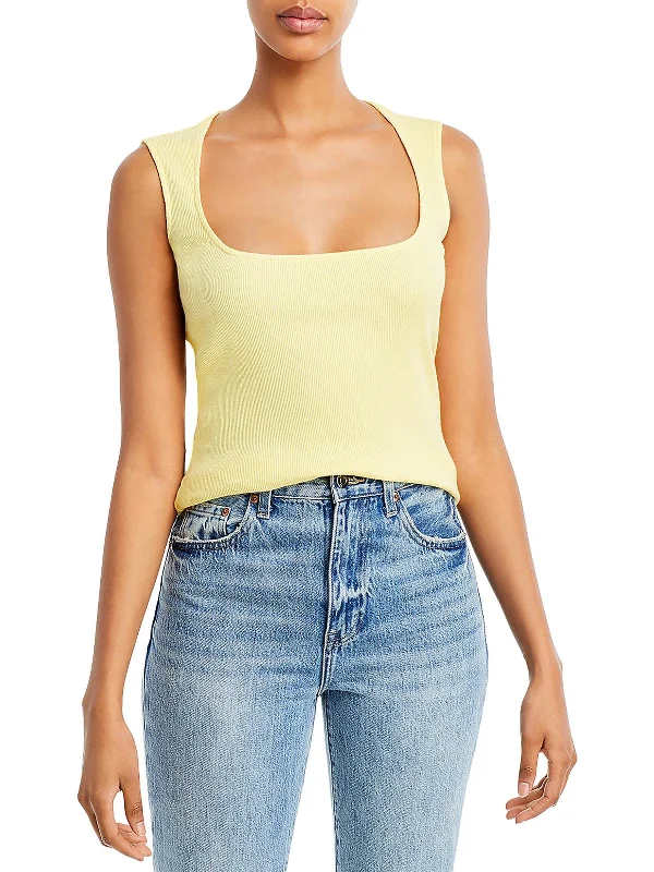 Womens Ribbed Casual Tank Top