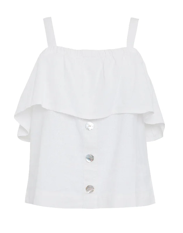 womens-white-linen-blend-strap-frill-detail-button-down-bardot-top-tblk07104b