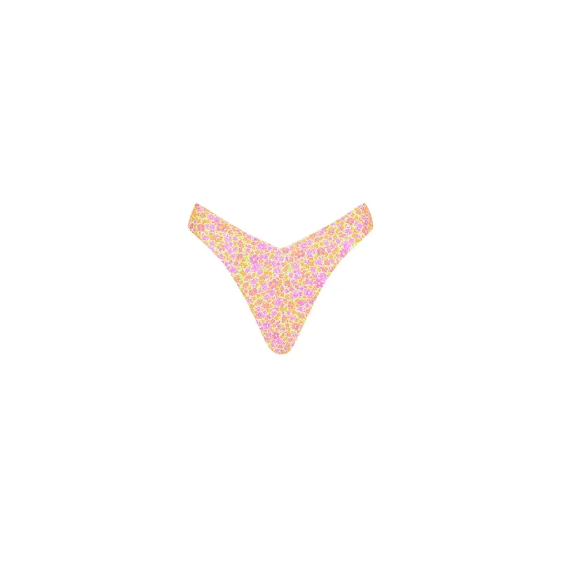 Y Cheeky Bikini Bottom - Champagne Blossom