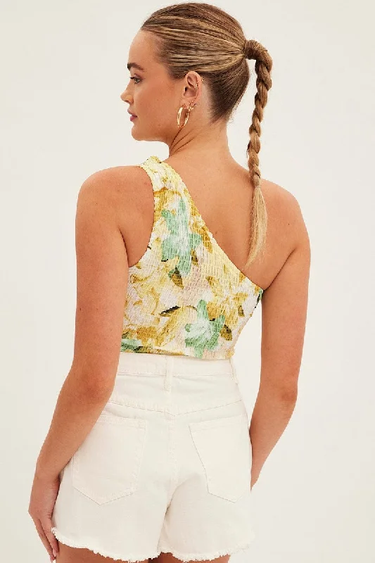 yellow-floral-crop-top-sleeveless-one-shoulder-shirred-wc1286x-35wb